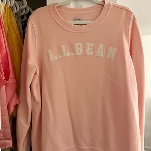 L.L. BEAN Women's Blush Pink Sweatshirt Size XL